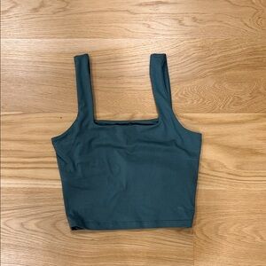 Hollister Teal Sleeveless Crop Top